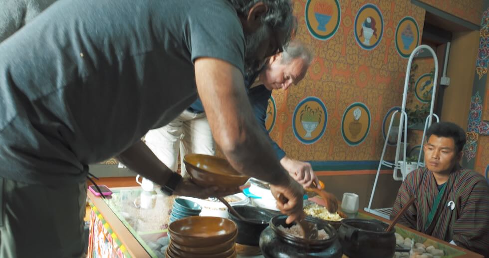 Lunch at Bhutan farm&nbsp;house